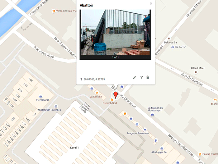 Photo Endroit N°5 Abattoir, rue Ropsy Chaudron 24, Anderlecht