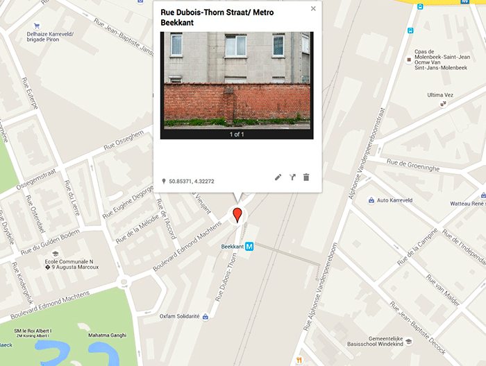 Photo Endroit N°7 rue Dubois-Thorn 103, Molenbeek