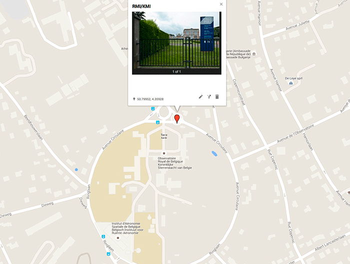 Photo Endroit N°16 I.R.M., avenue Circulaire 3, Uccle