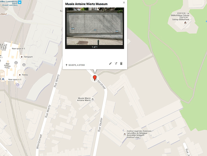 Photo Endroit N°14 le musée Antoine Wiertz, rue Vautier 62, Ixelles
